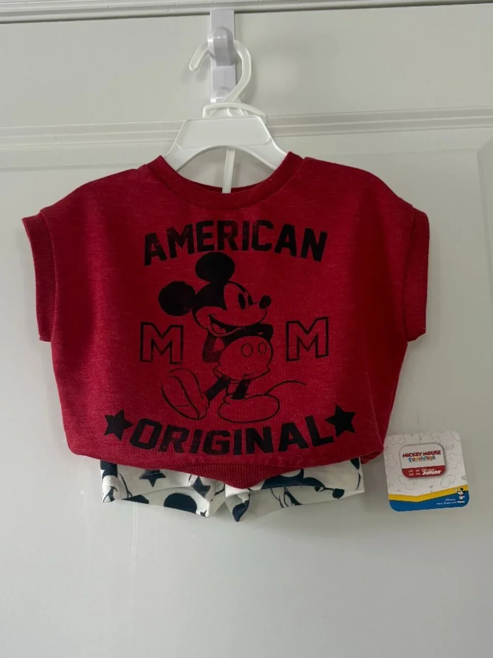 Mickey Mouse Toddler Boy Americana T-Shirt and Shorts Set, Size 12 Months
